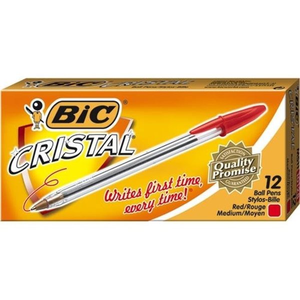 Bic Bic BICMS11RD Bic Cristal Ballpoint Pen Red MS11 RED
